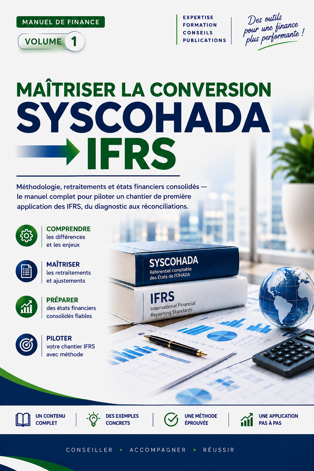 Manuel professionnel E.A CONSEILS sur la conversion SYSCOHADA vers IFRS